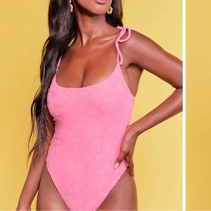 Forever 21 Barbie Terry one piece swimsuit